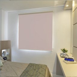 Persiana Rolo (1,00Larg. x 1,80Alt.) Blackout Rosa Bebê Linha Infantil e Criança - 1