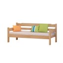 Ver imagem 3 de Sofa Cama Esmeralda de Madeira Maciça Cor Nogueira Transforme Seu Espaço com Conforto e Elegância