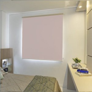 Persiana Rolo (2,40Larg. x 2,00Alt.) Blackout Rosa Bebê - Vogaflex