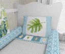 Ver imagem 4 de Kit Berço Enxoval de Bebê Safari Azul Flor