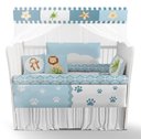 Ver imagem 1 de Kit Berço Enxoval de Bebê Safari Azul Flor