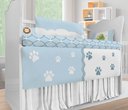 Ver imagem 3 de Kit Berço Enxoval de Bebê Safari Azul Flor