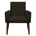 Ver imagem 1 de Poltrona Decorativa Nina Cadeira Escritório Recepção Brunaldi:marrom