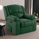 Ver imagem 6 de Poltrona do Papai Reclinável Sala de Cinema Barcelona Manual Pu Verde Musgo G23 Encantum