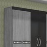 Guarda-Roupa Casal 6 Portas com 4 Gavetas Avaí Cinza/Preto - 3