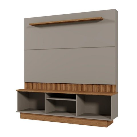 Estante Home Florianopolis Grigio Fosco/amendoa