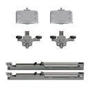 Ver imagem 1 de Kit para Porta de Correr AGP365 Sl Prata Sobreposto 40-60kg 1 Porta Rometal Unitário