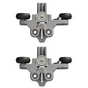 Ver imagem 3 de Kit para Porta de Correr AGP365 Sl Prata Sobreposto 40-60kg 1 Porta Rometal Unitário