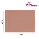 Ver imagem 5 de Jogo 2 Lugar Americano Retangular Mesa Pvc Rose Executivo 30x45cm em Casa Tem