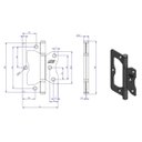 Ver imagem 3 de Kit 3 Dobradiça Sobrepor para Porta Cromada 4" X 3" - Loth