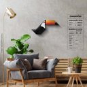 Ver imagem 2 de Tucano - Quadro ou Placa Decorativa com 4 Peças É Decoração Quadros e Placas Decorativas 15mm - Quad