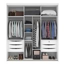 Ver imagem 3 de Guarda Roupa Casal 2 Portas 1 com Espelho 2,07 m MDF Inovatto Belmax