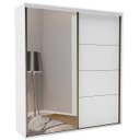Ver imagem 2 de Guarda Roupa Casal 2 Portas 1 Espelho MDF 2,07 m Eleganza Belmax