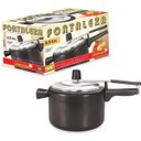 Ver imagem 1 de Panela Pressão Preta com tampa Polida 3,5 Litros Fortaleza