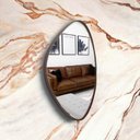 Ver imagem 2 de Espelho Orgânico 60cm Parede Banheiro Sala Quarto