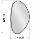 Ver imagem 6 de Espelho Orgânico 60cm Parede Banheiro Sala Quarto