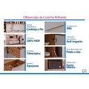 Ver imagem 5 de Cristaleira Sala Brilhante LED Reflecta 210cm Platina MGM
