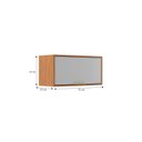 Ver imagem 4 de Armário Basculante Aéreo de Cozinha 1 Porta Domus Espresso Móveis Branco/Nogal