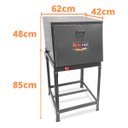 Ver imagem 4 de Forno Industrial à Gás com Cavalete Baixa Pressão Tampa Cega 66L MetalFour