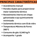 Ver imagem 2 de Forno Industrial à Gás com Cavalete Baixa Pressão Tampa Cega 66L MetalFour