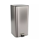 Ver imagem 1 de Lixeira Deca Quadrada com Pedal Suprema Inox 28l – 1005.qua.28.inx