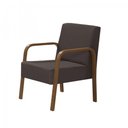 Ver imagem 1 de Poltrona Decorativa 1 Lugar Jade Braço Madeira D Salla Suede