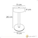 Ver imagem 6 de Luminária de Mesa Abajur Luna 3w Led Multicor 3k/4k/6k Touch Branco