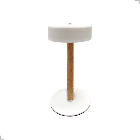 Luminária de Mesa Abajur Luna 3w Led Multicor 3k/4k/6k Touch Branco