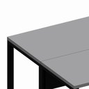 Ver imagem 5 de Plataforma de Trabalho 1,20 m X 1,20 m 2 Lugares Pés Metal 100% MDF F5 Office Cor:Cinza Sagrado com