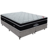 Cama Box e Colchão Elegant Molas Ensacadas Queen Ortobom: Cinza - 1