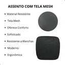 Ver imagem 4 de Assento P/ Cadeira de Escritorio Tela Mesh Ergonômico Preto