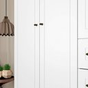 Ver imagem 6 de Guarda-Roupa Casal 6 Portas 4 Gavetas Americano Branco Henn