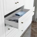 Ver imagem 5 de Guarda-Roupa Casal 6 Portas 4 Gavetas Americano Branco Henn