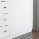 Ver imagem 7 de Guarda-Roupa Casal 6 Portas 4 Gavetas Americano Branco Henn