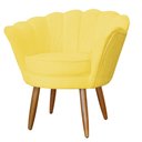 Ver imagem 4 de Poltrona Pétala Pés Palitos Sala Recepção Suede - S.a Móveis Estopar Poltrona Pétala Suede Suede Ama