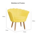 Ver imagem 5 de Poltrona Pétala Pés Palitos Sala Recepção Suede - S.a Móveis Estopar Poltrona Pétala Suede Suede Ama
