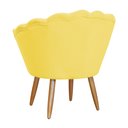Ver imagem 3 de Poltrona Pétala Pés Palitos Sala Recepção Suede - S.a Móveis Estopar Poltrona Pétala Suede Suede Ama