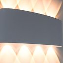 Ver imagem 1 de Arandela Led 8w Efeito 8 Fachos Branco Quente 3000-3500k Acabamento Branco Biv Marca Hitec