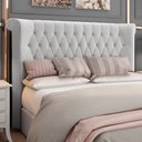 Ver imagem 2 de Cabeceira Cama Box Queen 160cm Estofada Meora P05 Veludo Cinza - Lyam Decor