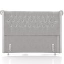 Ver imagem 3 de Cabeceira Cama Box Queen 160cm Estofada Meora P05 Veludo Cinza - Lyam Decor