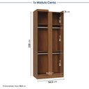 Ver imagem 6 de Guarda-roupa Modulado 6 Peças 11 Portas Arani Cabecasa Madeiraoriginals