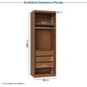 Ver imagem 5 de Guarda-roupa Modulado 6 Peças 11 Portas Arani Cabecasa Madeiraoriginals