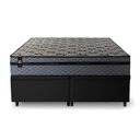 Ver imagem 5 de Conjunto Box Baú Queen Montreal Preto 158x198x71 c/ Molas Ensacadas