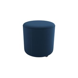 Puff Decorativo Sala Descando Copenhage Premium Veludo Azul Matrix - 1