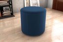 Ver imagem 2 de Puff Decorativo Sala Descando Copenhage Premium Veludo Azul Matrix