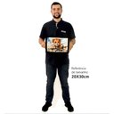 Ver imagem 2 de Quadro Decorativo Ursinho em Moldura Caixa Tacolado Moldura Caixa Alta 4,5cm Preta com Vidro 20 X 30