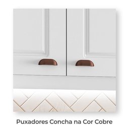 Cozinha Completa Modulada Jessica Tuboarte 100% MDF Premium com 2 Balcões Independentes 10 Portas e  - 6