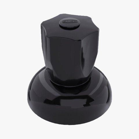 Acabamento ABS p/Registro Padrão Deca/Docol C50 Blukit Preto