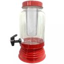 Ver imagem 1 de Torre Cervejeira de Vidro Com Dispenser de Gelo 3 L - Vermelho