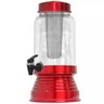 Torre Cervejeira de Vidro Com Dispenser de Gelo 3 L - Vermelho Verniz - 1